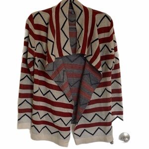 Southwest Aztec Design cardigan Sweater women’s size S